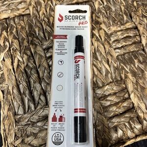 Scorch Marker Pro Original Wood Burning Marker Dual Bullet Brush Tip Made in USA
